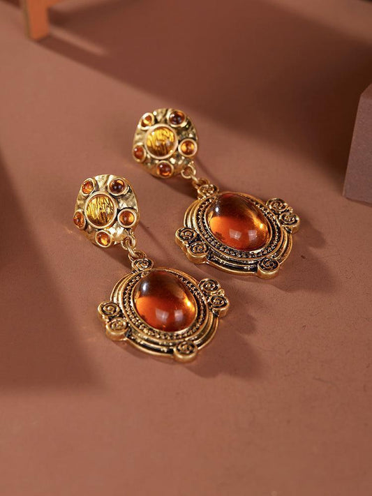 Champagne Delight Earrings (Wealth, Protection, and Harmony) - Homurai Jewelry