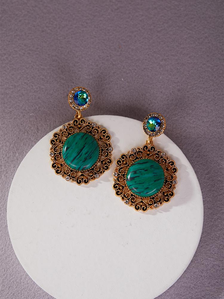 Emerald Forest Earrings (Wealth, Networking, New Beginnings)