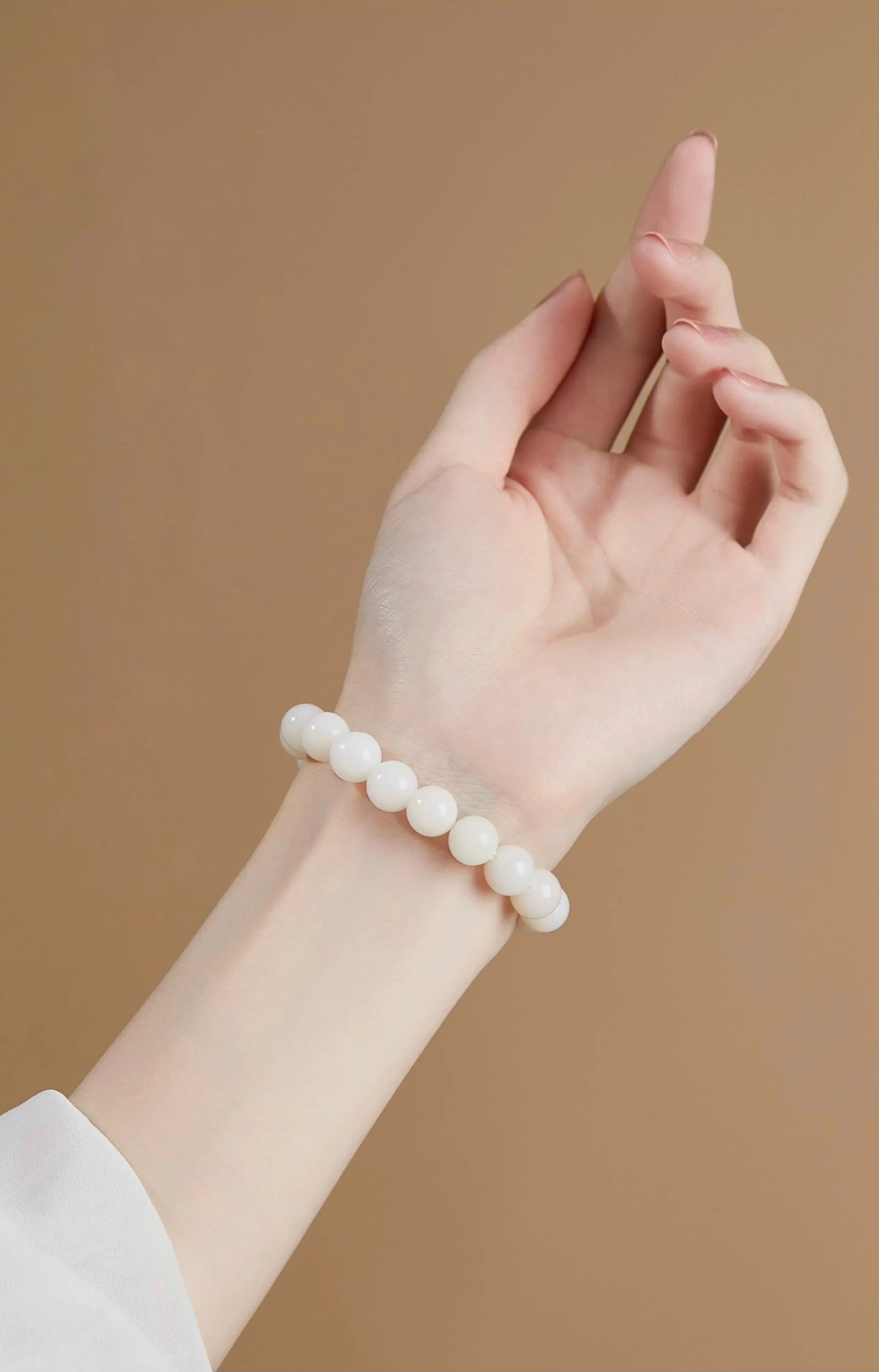 Enlightened White Bodhi Seed Bracelet: Unlock Wealth & Harmonising