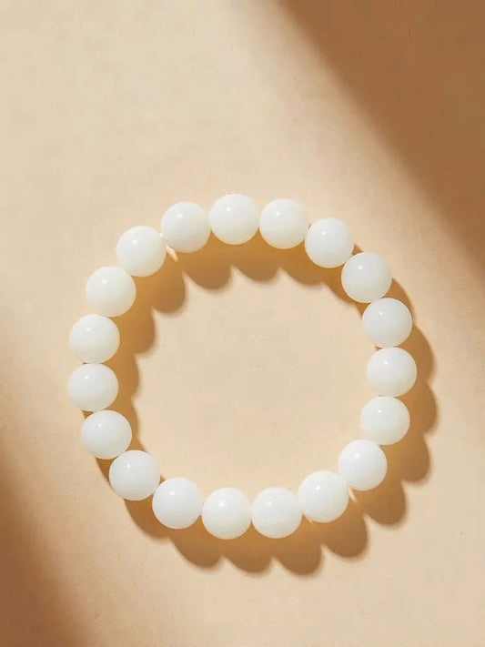 Enlightened White Bodhi Seed Bracelet: Unlock Wealth & Harmonising