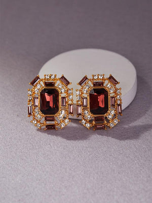 Garnet Radiance Earrings: Elevate Elegance, Cultivate Bonds - Homurai Jewelry 