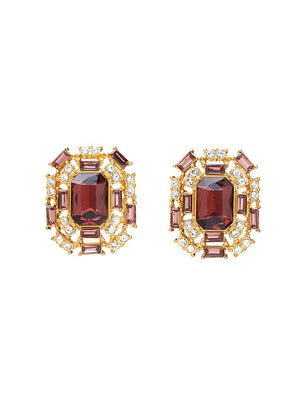 Garnet Radiance Earrings: Elevate Elegance, Cultivate Bonds - Homurai Jewelry 